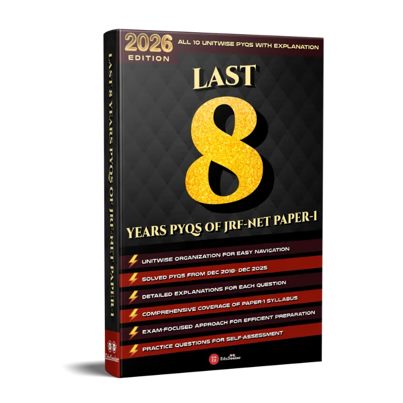 NET Paper-1 PYQ Masterbook All Units Covered & Solved, Unit-Wise